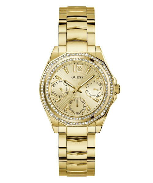 Guess Damen Multifunkion Armbanduhr RITZY gold 36 mm GW0685L2