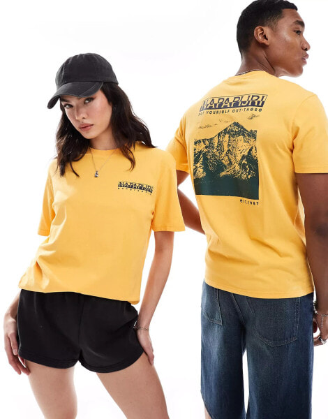 Napapijri Kai t-shirt in yellow