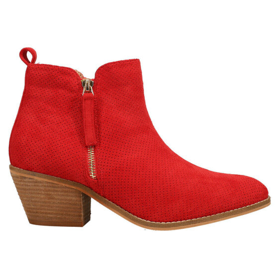Corkys Spooktacular Pull On Round Toe Booties Womens Red Casual Boots 80-0041-60