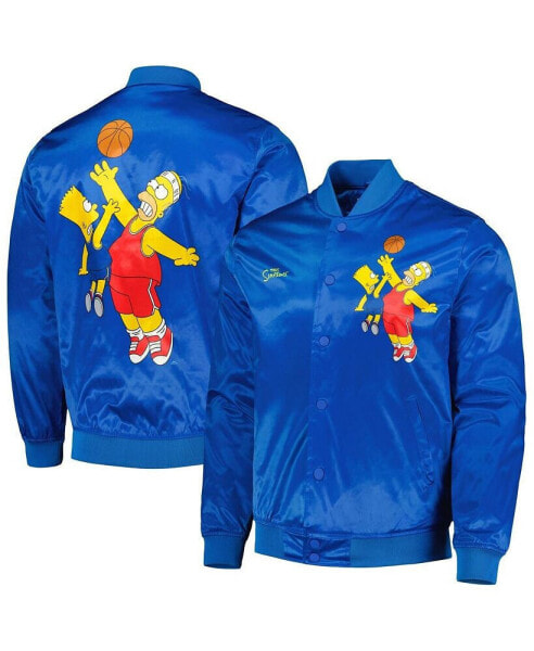 Куртка с полной застежкой Freeze Max мужская Симпсоны голубая баскетбольная дантелировка