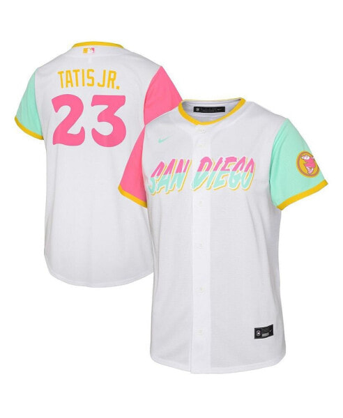 Футболка для малышей Nike Fernando Tatis Jr. белая (San Diego Padres City Connect Replica Player Jersey)