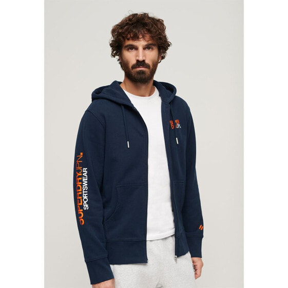 SUPERDRY Sportswear Logo Loose full zip sweatshirt