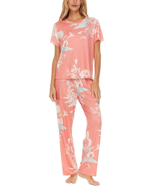 Women's 2-Pc. Jody Floral Pajamas Set