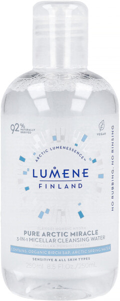 Lumene 3-in-1 Micellar Cleansing Water Мицеллярная вода без парфюмерной отдушки