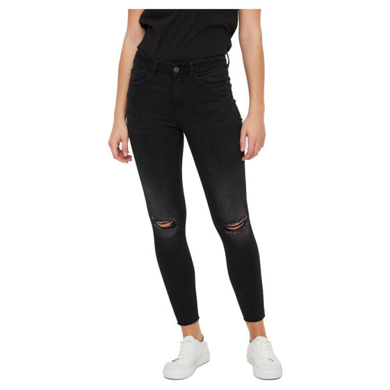 NOISY MAY Lucy Normal Waist Ankle AZ088BL jeans