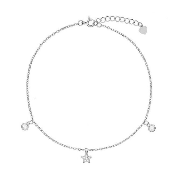 Beautiful silver leg bracelet with pendants AJNH0012