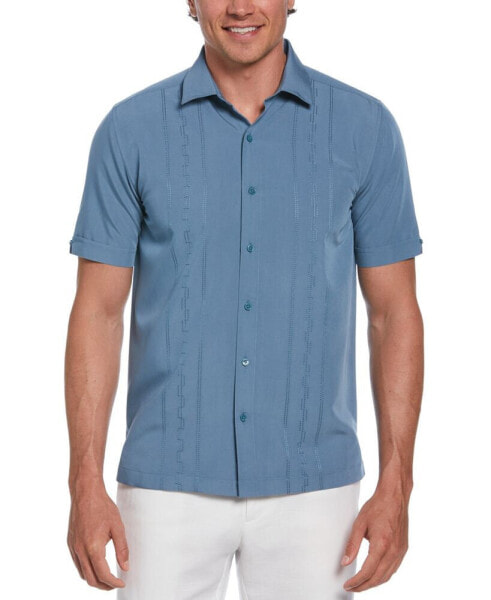 Рубашка мужская с коротким рукавом Cubavera Wide-Panel Embroidered