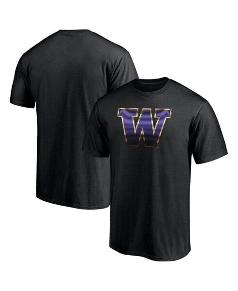 Men's Black Washington Huskies Team Midnight Mascot T-shirt