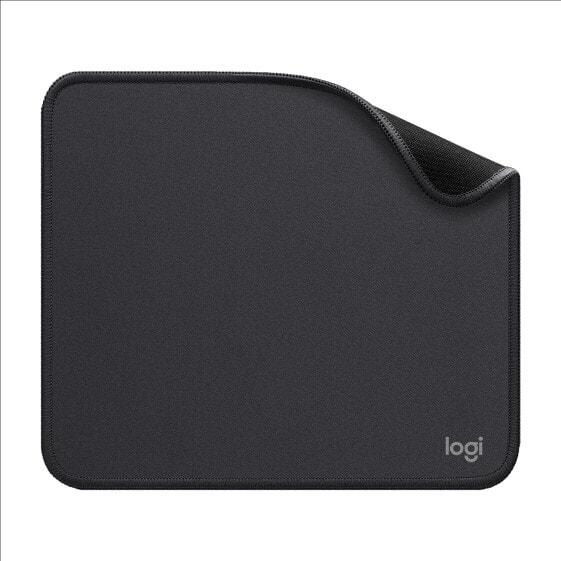 Logitech Mouse Pad Studio Series - Graphite - Monochromatic - Nylon - Polyester - Rubber - Non-slip base