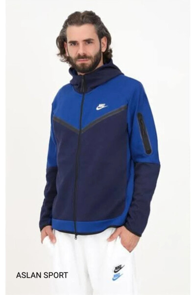 Толстовка мужская Nike DV0537-455 синяя Men's Full-Zip Hoodie