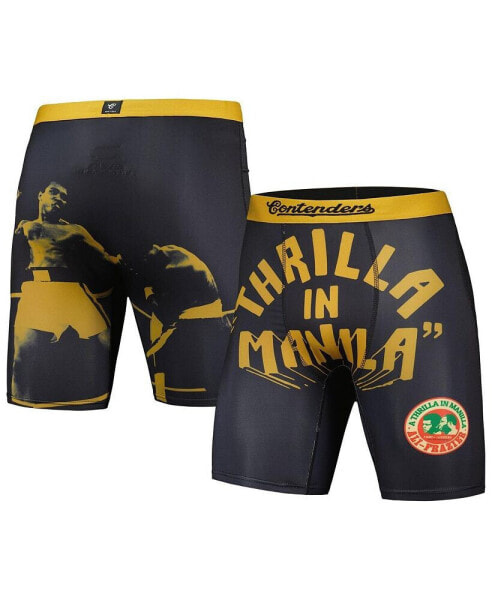 Men's Black Muhammad Ali "Thrilla in Manilla" Boxer Briefs