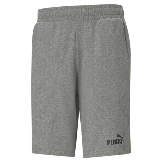 Puma Essentials Jersey Shorts Mens Grey Casual Athletic Bottoms 58670603