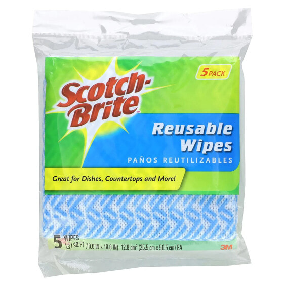 Reusable Wipes, 5 Wipes