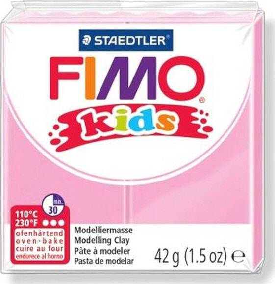 Пластилин для лепки детский FIMO Masa plastyczna termoutwardzalna Kids róż 42г