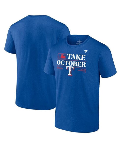 Men's Royal Texas Rangers 2023 Postseason Locker Room T-shirt