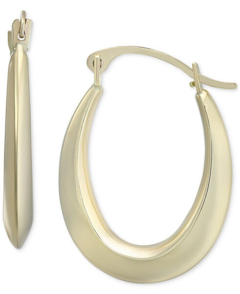 Серьги Macy's Oval Tapered Hoop