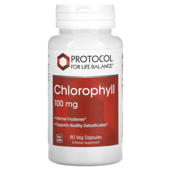 Protocol for Life Balance, хлорофилл, 100 мг, 90 растительных капсул