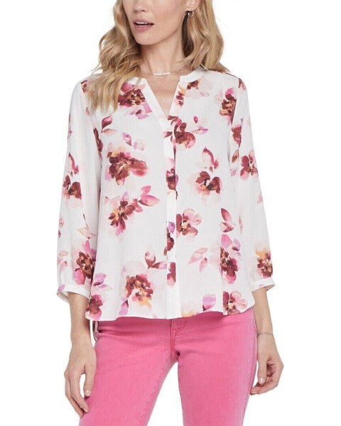 Nydj Pintuck Blouse Women's Xxs