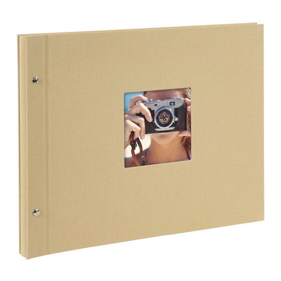 Блокнот Бежевый Goldbuch 28606 - 40 листов - 10x15 - Льняная обложка - Белый