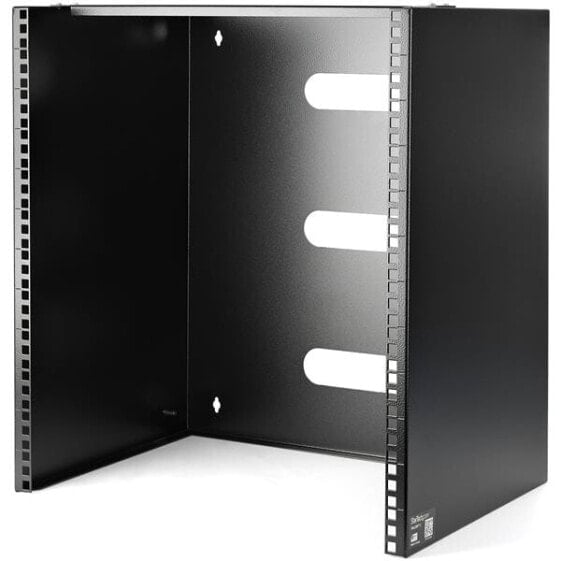 StarTech.com 12U Wall Mount Network Rack - 14 Inch Deep (Low Profile) - 19" Patch Panel Bracket for Shallow Server and IT Equipment - Network Switches - 125lbs/57kg Weight Capacity - Black - Wall mounted rack - 12U - 56.7 kg - 8.7 kg - Black