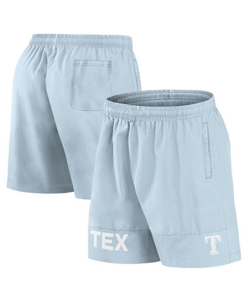 Men's Light Blue Texas Rangers Elements Swim Shorts