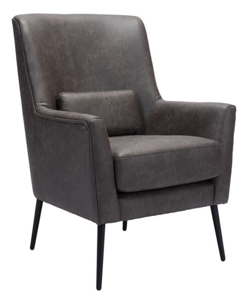 36" Steel, Polyester Ontario Boho Chic Accent Chair