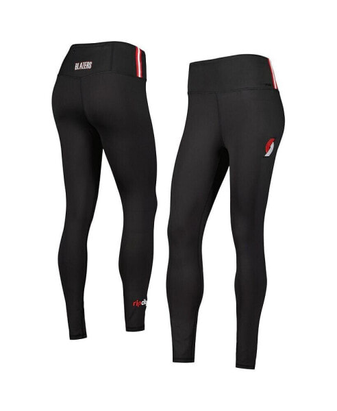 Women's Black Portland Trail Blazers Classics Lux Leggings