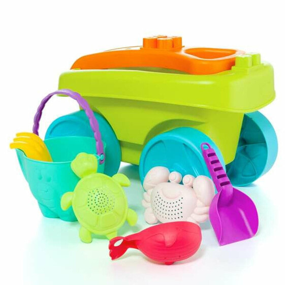Набор пляжных игрушек Molto с тележкой и аксессуарами, 6 предметов