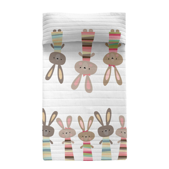 постельное покрывало HappyFriday Moshi Moshi Rabbit Family Разноцветный 180 x 260 cm