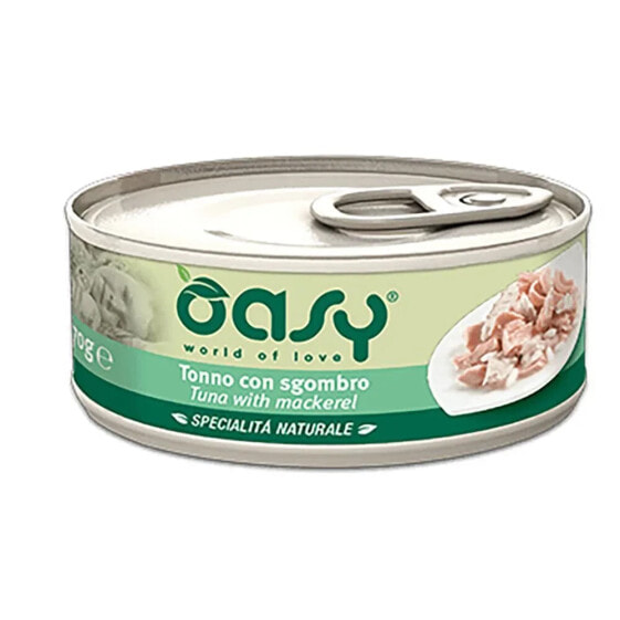 OASY Tin Tuna With Mackerel 70G Wet Cat Food