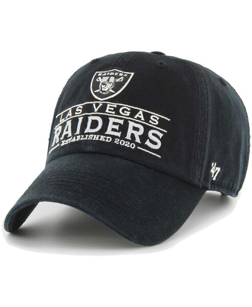 Men's Black Las Vegas Raiders Vernon Clean Up Adjustable Hat
