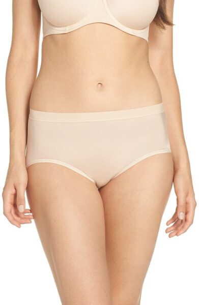 Wacoal 238109 Womens Flawless Comfort Hi Cut Brief Panty Sand Size X-Large