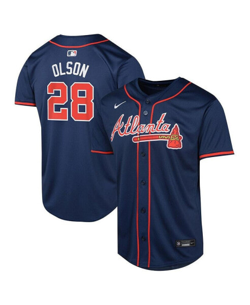 Big Boys and Girls Matt Olson Navy Atlanta Braves Alternate Limited Player Jersey