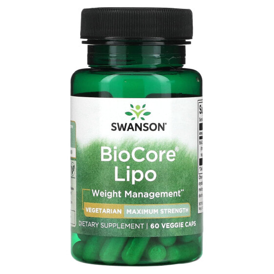 BioCore Lipo, Maximum Strength, 60 Veggie Caps