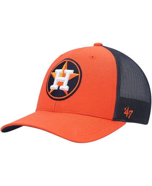 Men's Orange Houston Astros Secondary Trucker Snapback Hat