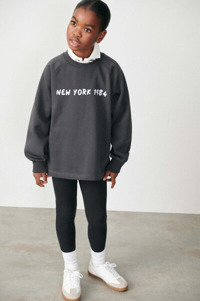 Slogan sweatshirt and leggings co-ord