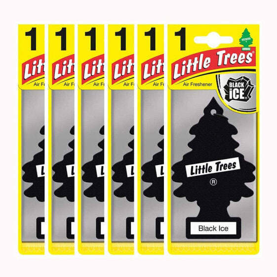 Little Tree Air Fresheners (6 Pieces), Black Ice