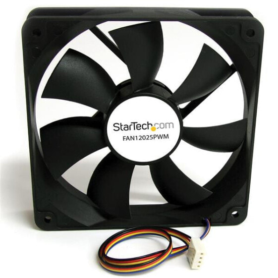 120x25mm Computer Case Fan with PWM – Pulse Width Modulation Connector - Fan - 12 cm - 39 dB - Black