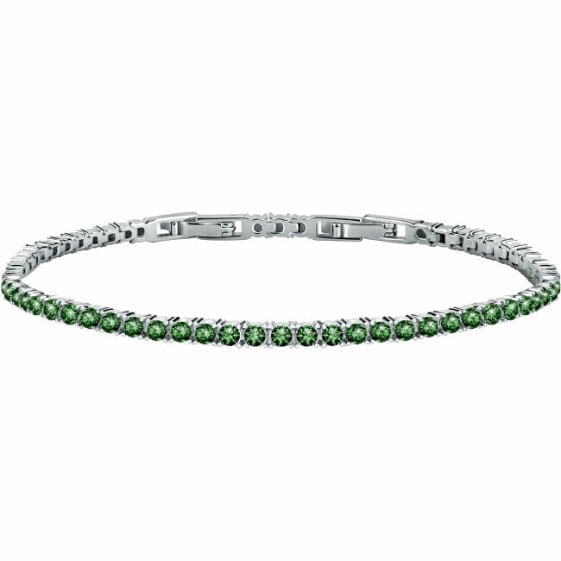 Tesori SAIW105 luxury silver tennis bracelet