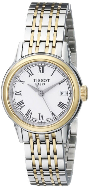 Часы Tissot Carson White Dial Two tone