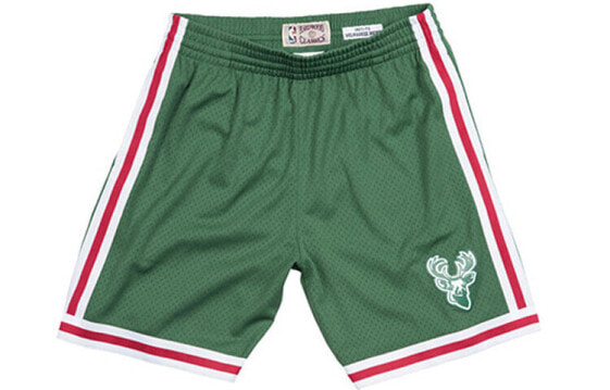 Баскетбольные шорты Mitchell&Ness Swingman в стиле фанатов, зеленые, для пары