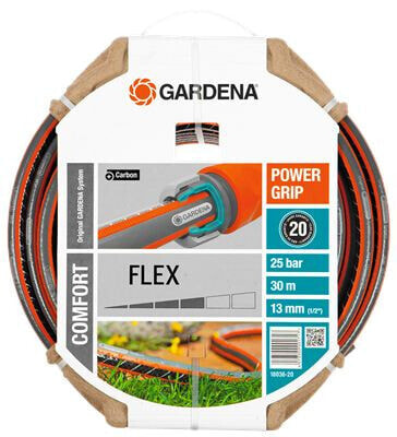 Gardena 18036 - 30 m - Above ground - Black,Orange - Fabric - 25 bar - 1.3 cm