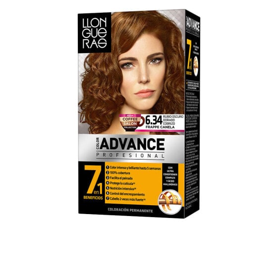 Llongueras Color Advance Permanent Hair Color No.6,34 Перманентная краска для волос, оттенок темно-золотисто-медный блондин