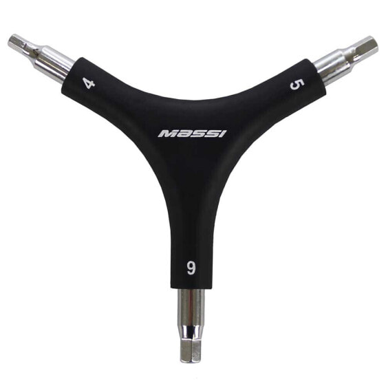 Инструмент для велоспорта МАССИ Набор тройных ключей Allen 4/5/6 мм черный