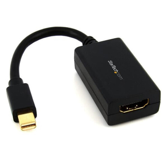StarTech.com Mini DisplayPort to HDMI Adapter - mDP to HDMI Video Converter - 1080p - Mini DP or Thunderbolt 1/2 Mac/PC to HDMI Monitor/Display/TV - Passive mDP 1.2 to HDMI Adapter Dongle - Upgraded Version is MDP2HDEC - 0.13 m - Mini DisplayPort - HDMI Type A (Standa