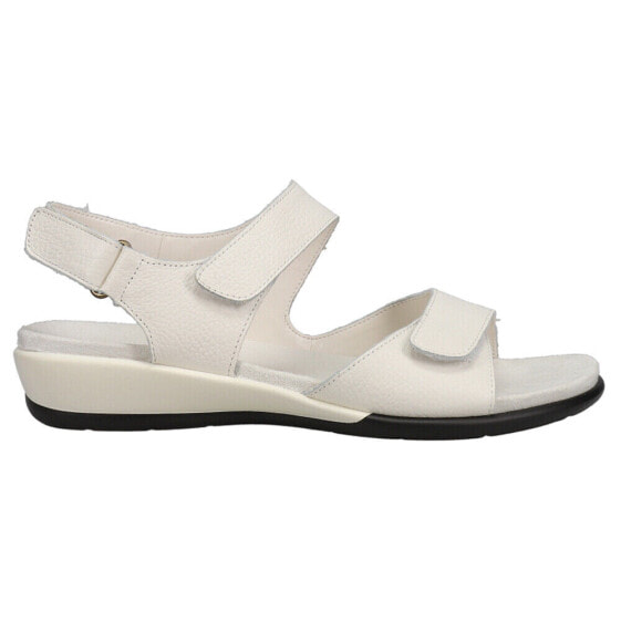 Easy Spirit Hartwell Sling Back Wedge Womens White Casual Sandals ESHARTWELL-XW