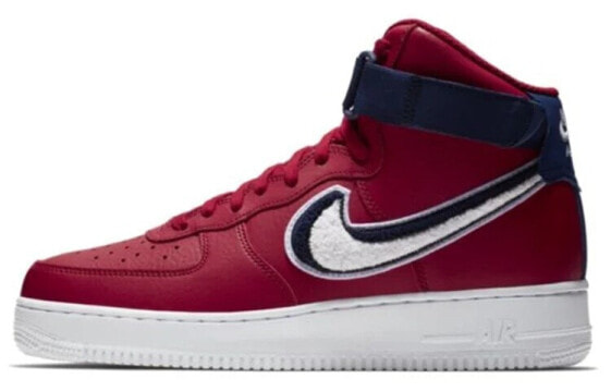 Кроссовки Nike Air Force 1 High 3D Chenille Swoosh Red White Blue 806403-603