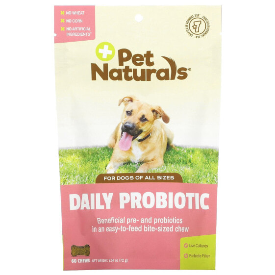 Daily Probiotic, For Dogs, All Sizes, 60 Chews, 2.54 oz (72 g)