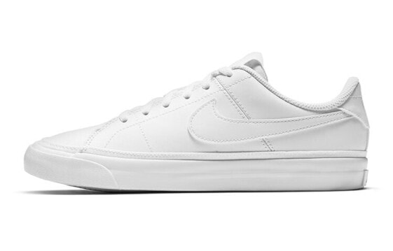 Nike Court Legacy 防滑耐磨 低帮 板鞋 GS 纯白 / Кроссовки Nike Court Legacy GS