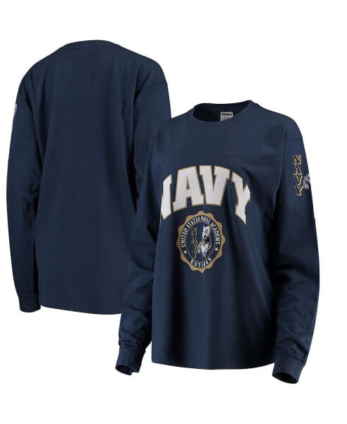 Women's Navy Navy Midshipmen Edith Long Sleeve T-shirt